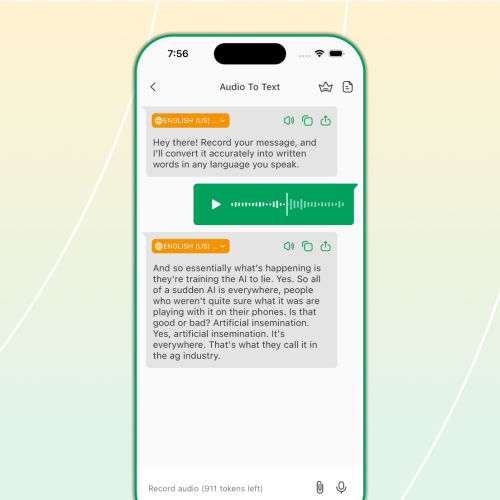 AI convert voice to text